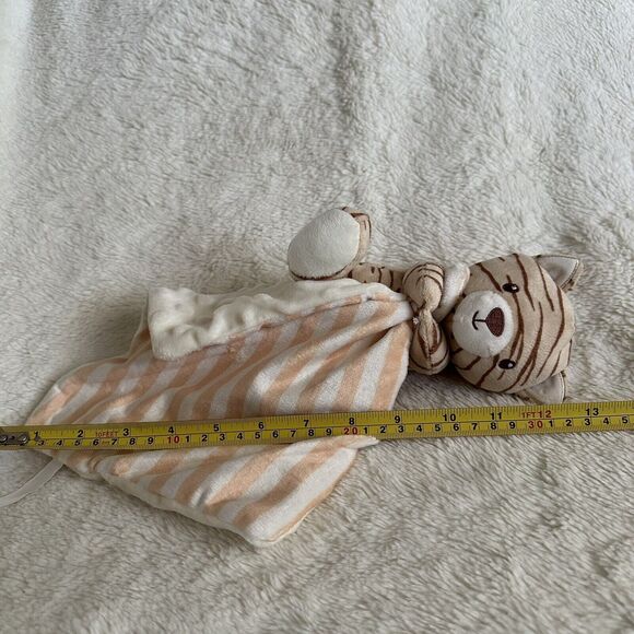 Moon & Stars Tiger Security Blanket Baby Lovey Striped Cat Walgreens Minky Brown - Picture 4 of 5